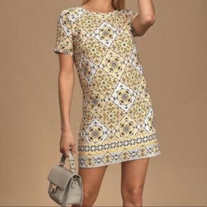 Lulu’s Dandy Lion Shirt Shift Dress